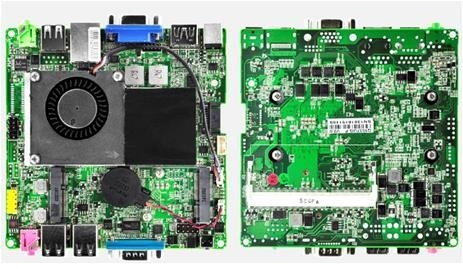 120х120мм Материнская плата мини-ПК Intel 1037U 2 ядра 1 X HDMI интерфейс 1 X VGA соединение