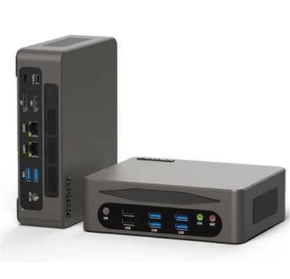 Черный/серебряный 256 ГБ SSD Mini PC с двойной ОС (Windows 10/11 или Android) I7-10th